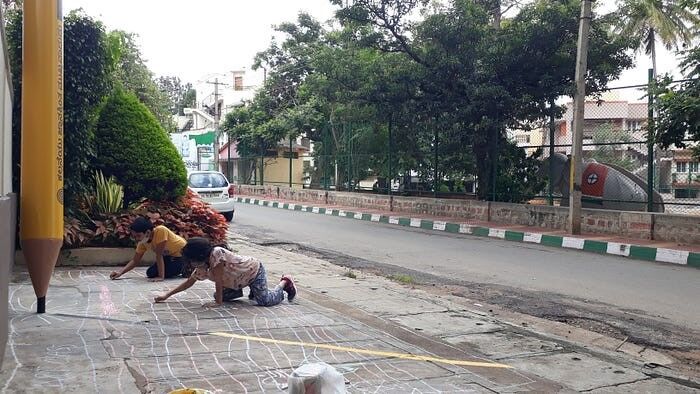 Here’s a larger-than-life public sculpture in Bangalore — aimed at inspiring creativity among children.